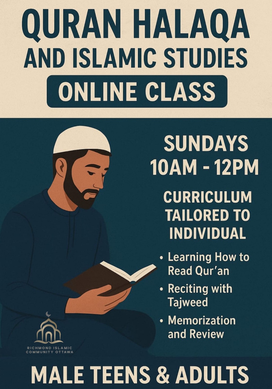 Qur'an Halaqa Program for Teen/Adult Brothers